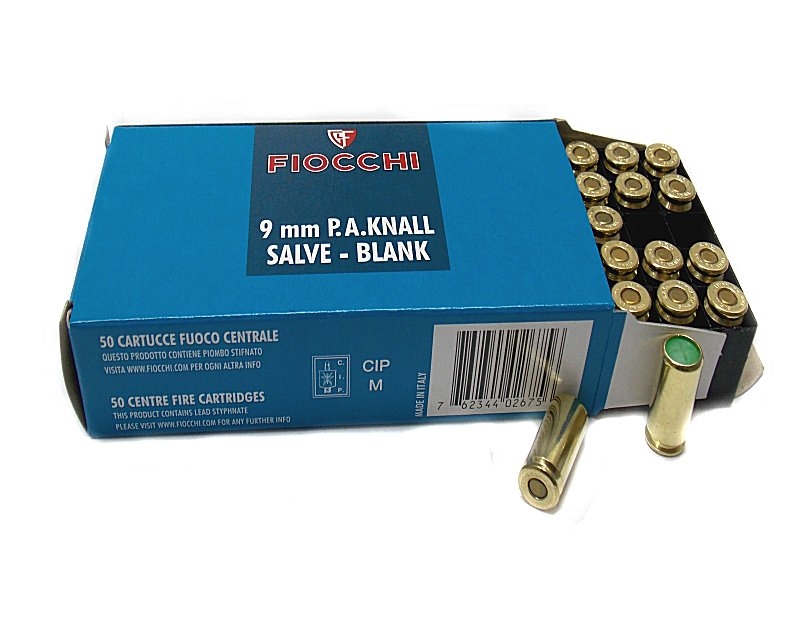 Cartucce Fiocchi salve calibro 9 mm PAK