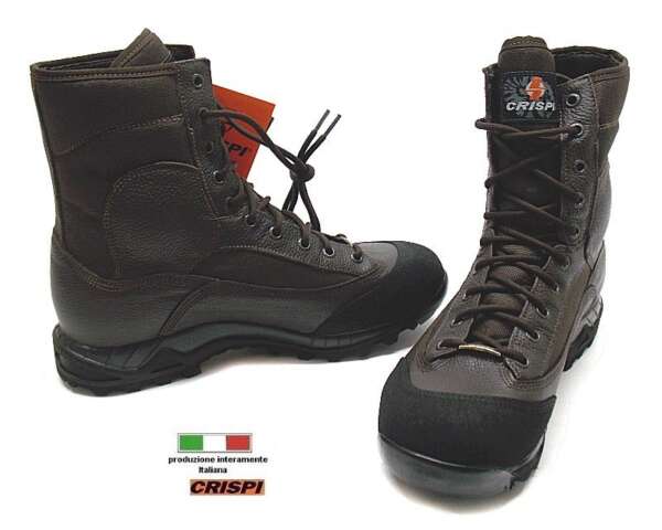 Anfibi militari Crispi Leopard marroni - 40