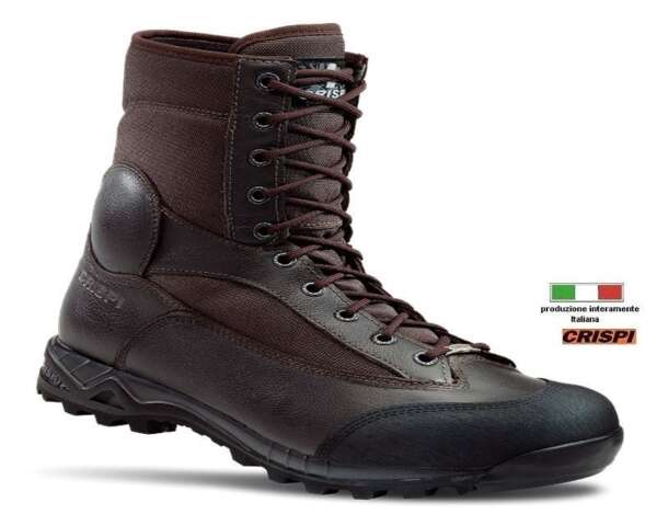 Anfibi militari Crispi Leopard marroni - immagine 2