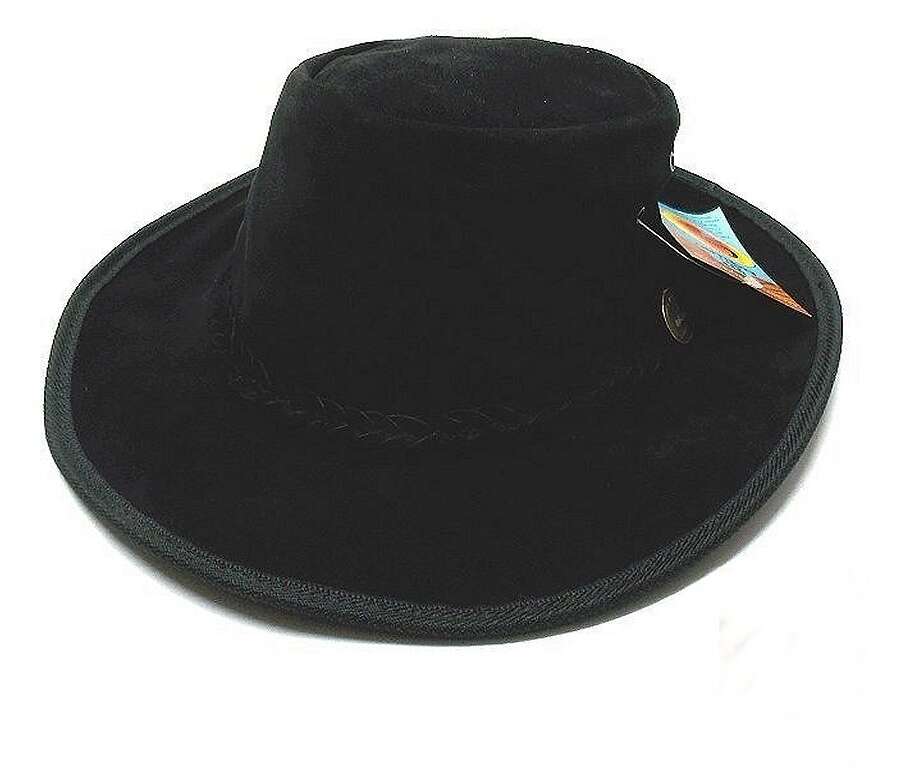 Cappello pelle scamosciata nera Cutana australiano - 60