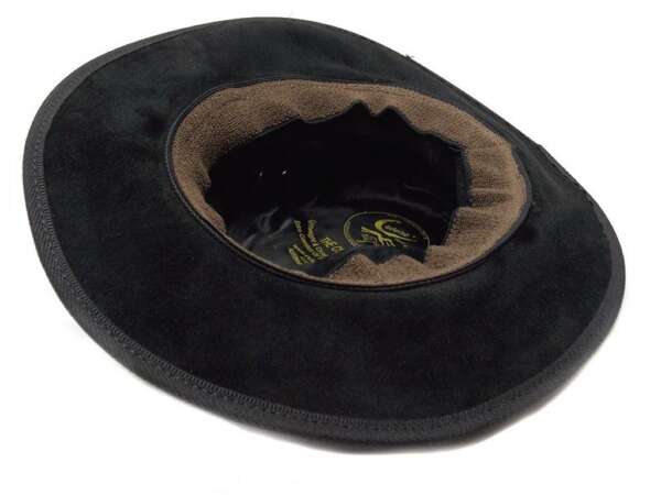 Cappello pelle scamosciata nera Cutana australiano - 56 - immagine 3