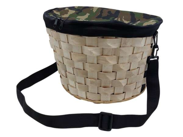 Cesta Delfiero in pioppo per funghi con tracolla