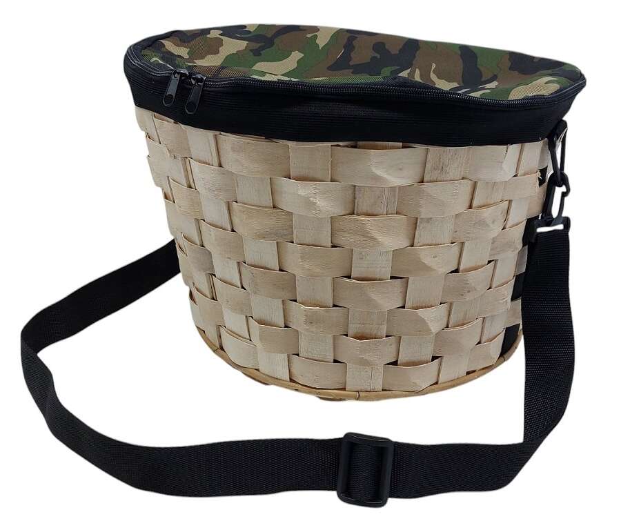 Cesta Delfiero in pioppo per funghi con tracolla