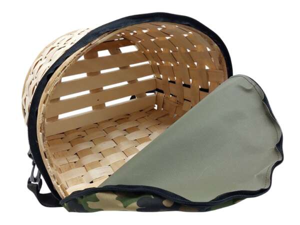 Cesta Delfiero in pioppo per funghi con tracolla - immagine 3