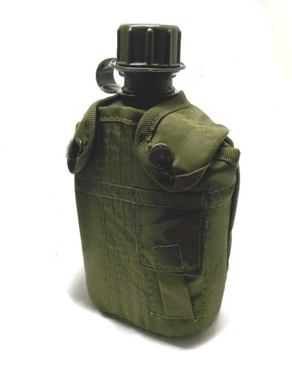 Borraccia in plastica 1 litro verde militare MFH