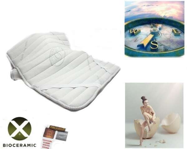 Stuoia antalgica coprimaterasso benessere Delfiero in bioceramica Resistex 80x190 cm da letto singolo