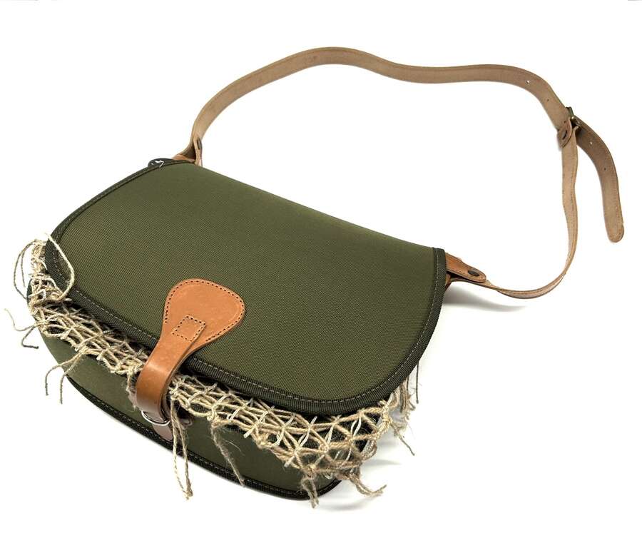 Carniere Delfiero in cordura e con rete per caccia