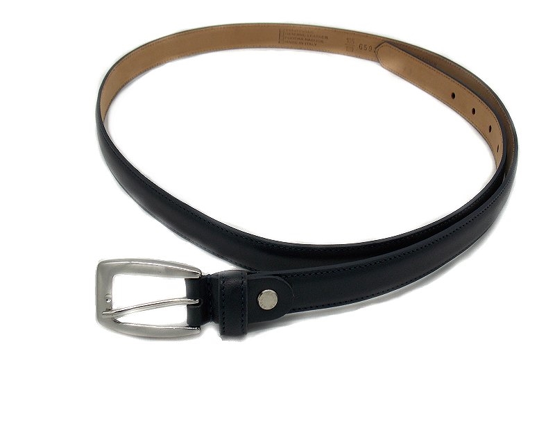 Cintura da donna per divisa in pelle navy 20 mm - 1