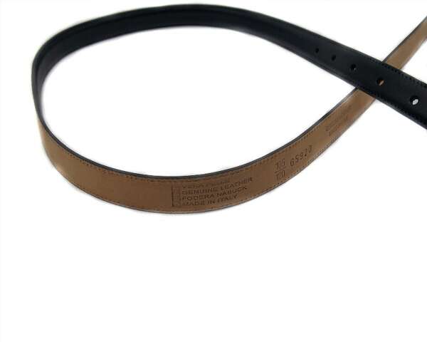 Cintura da donna per divisa in pelle navy 20 mm - 4 - immagine 3