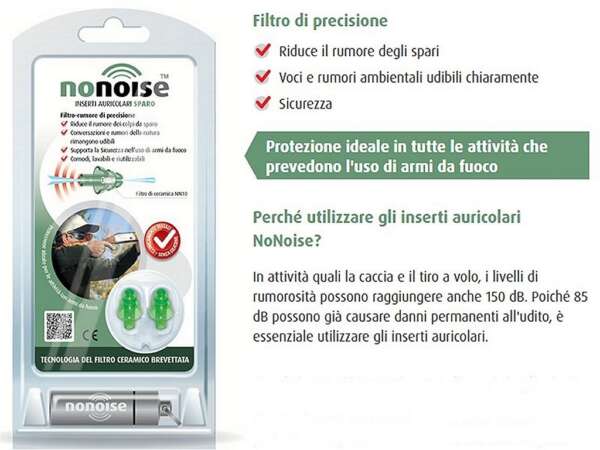 Tappi auricolari Nonoise Sparo con filtro di ceramica NN10 - immagine 3