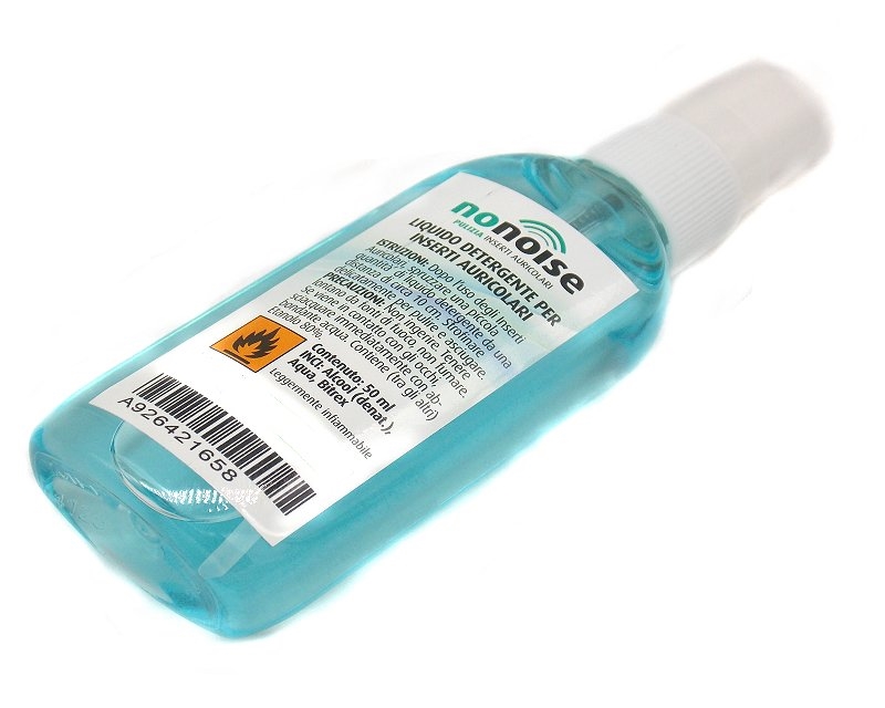 Liquido detergente per tappi auricolari Nonoise