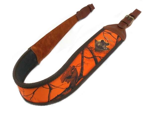 Bretella Wild Zone in cuoio e neoprene per carabina - immagine 2