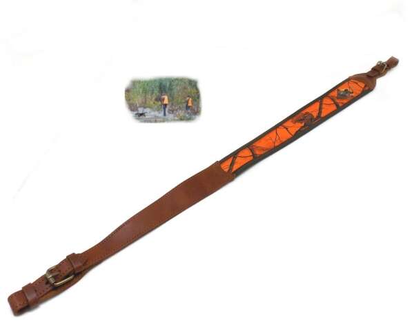 Bretella Wild Zone in cuoio e neoprene per carabina - immagine 3