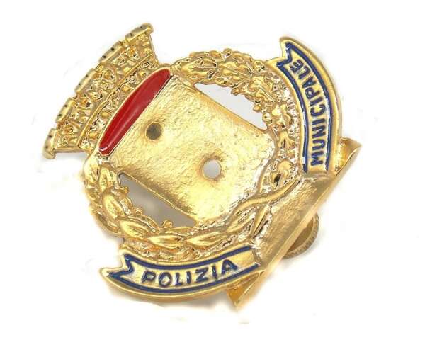 Porta fregio Polizia Municipale da berretto - immagine 2