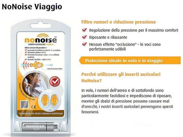Tappi Auricolari Nonoise Viaggio filtro di ceramica NN60 - immagine 3