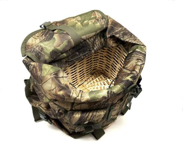 Zaino nylon Camo con gerla per funghi - immagine 3
