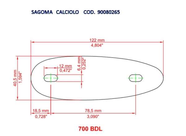 Calciolo 700 BDL per fucile in microcell senza molatura - immagine 3