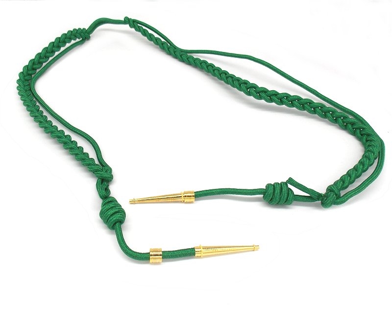 Cordone di rappresentanza verde per uniformi