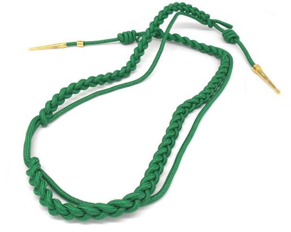 Cordone di rappresentanza verde per uniformi - immagine 2