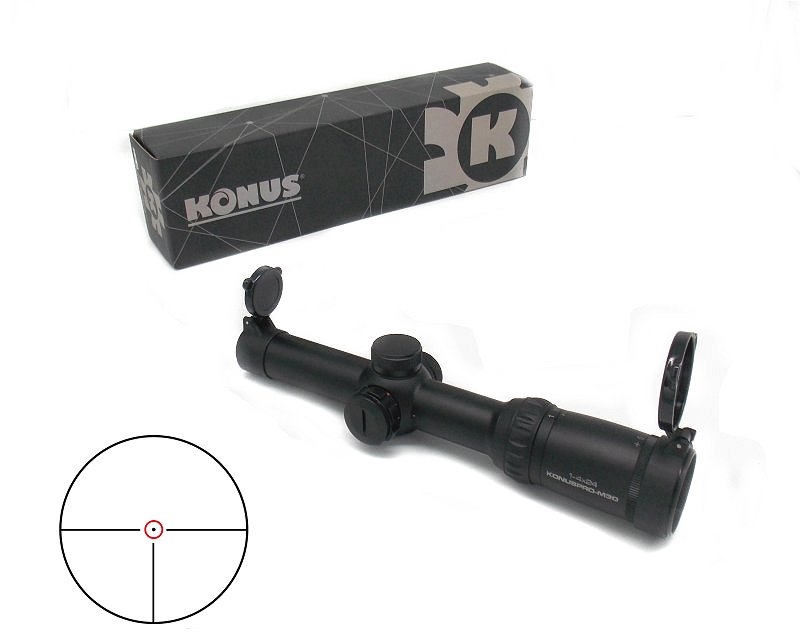 Cannocchiale KonusPro da battuta M30 1-4x24