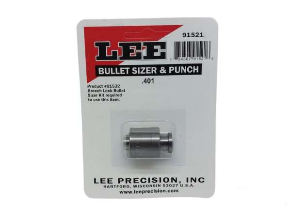 Lee bullet sizer e punch. 401 91521