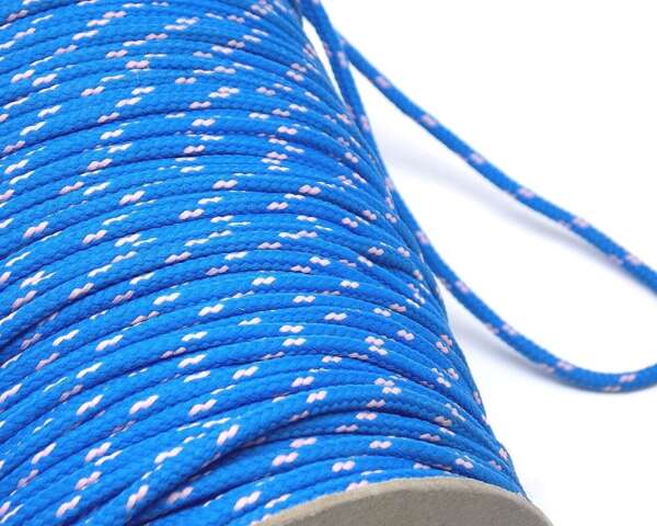 Corda in tessuto di colore blu e rosa