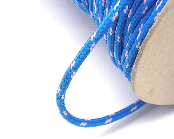 Corda in tessuto di colore blu e rosa - immagine 3