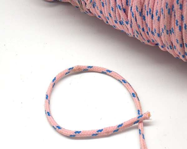 Corda in tessuto di colore rosa e blu - immagine 2