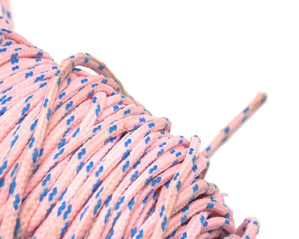 Corda in tessuto di colore rosa e blu - immagine 3