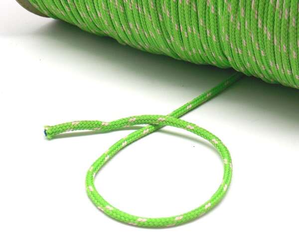 Corda in tessuto di colore verde e bianco - immagine 2