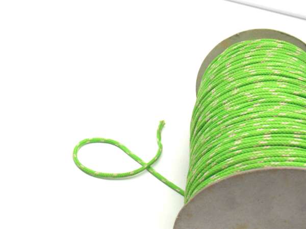 Corda in tessuto di colore verde e bianco - immagine 3