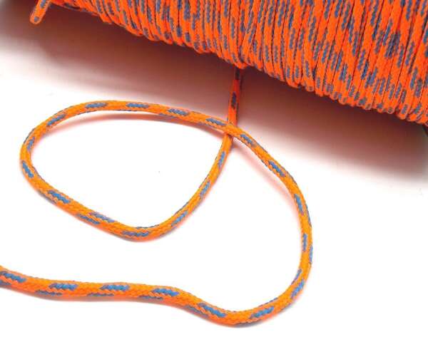 Corda in tessuto di colore arancione e blu - immagine 2