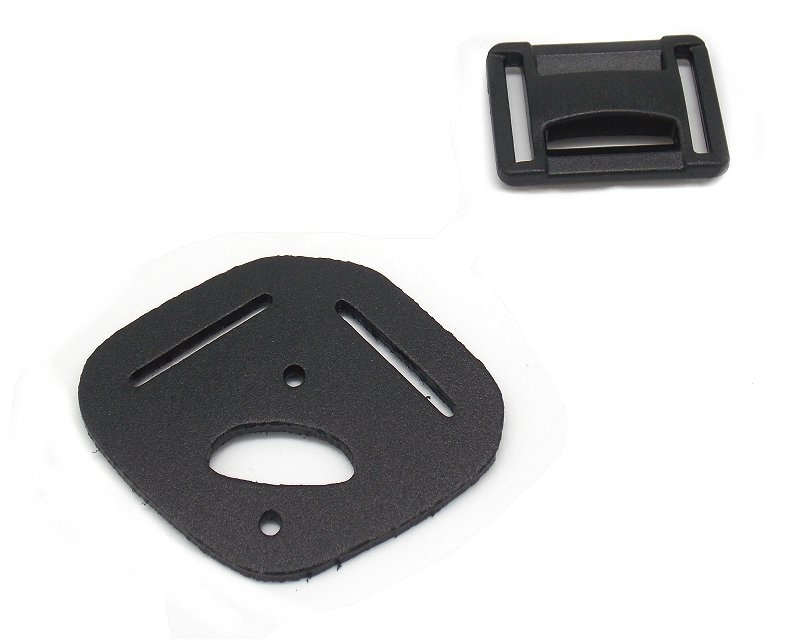 Passante set 2pz in polimero Vega per spallaccio di fondina ascellare in cordura