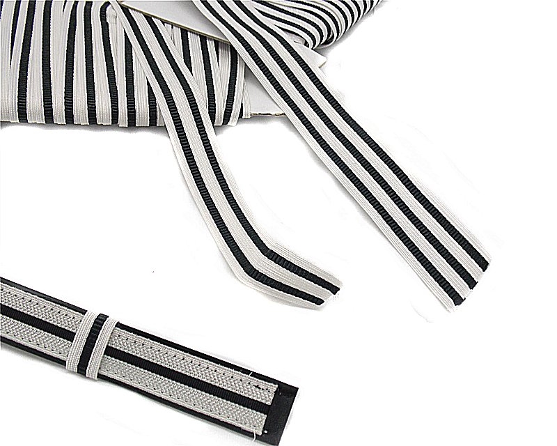Fascia gallone bianco e nero per gradi