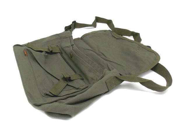 Borsa canvas Delfiero verde caccia tracolla militare - immagine 2