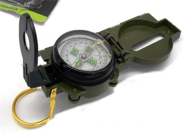 Bussola verde militare R20203 - immagine 2