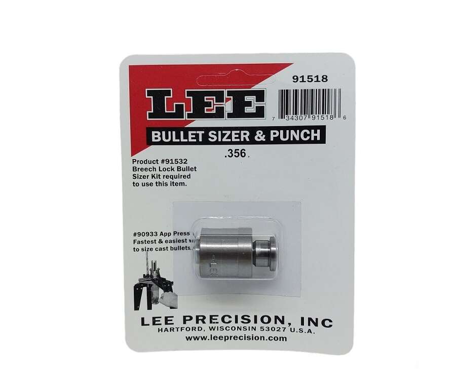 Lee bullet sizer e punch .356 91518