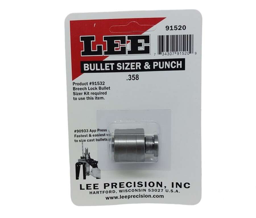 Lee bullet e sizer punch .358 91520