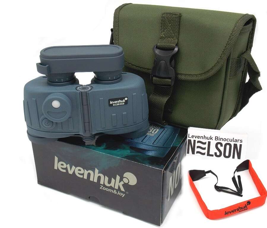 Binocolo Levenhuk Nelson 8x30 da barca con cinghia galleggiante