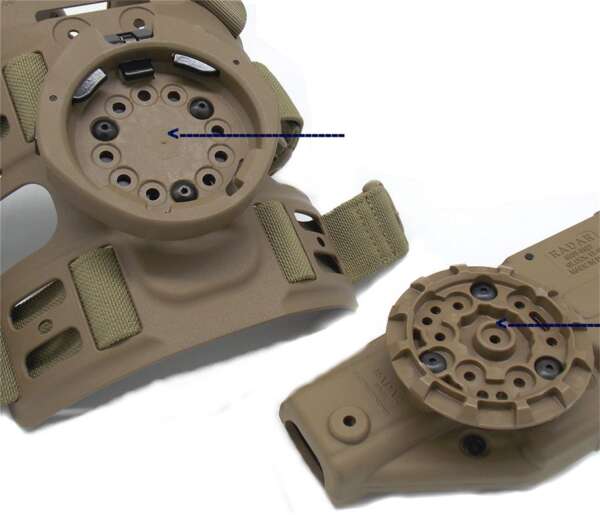 Supporto Radar RDCEVO con connessione fondina - NERO-U - immagine 4