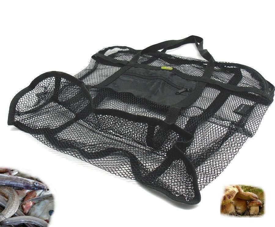 Borsa Ra Sport a rete nera con taschino per funghi tartufi