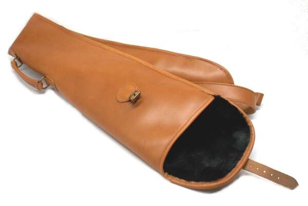 Fodero Delfiero in pelle di vitello per fucile con bretella - immagine 2