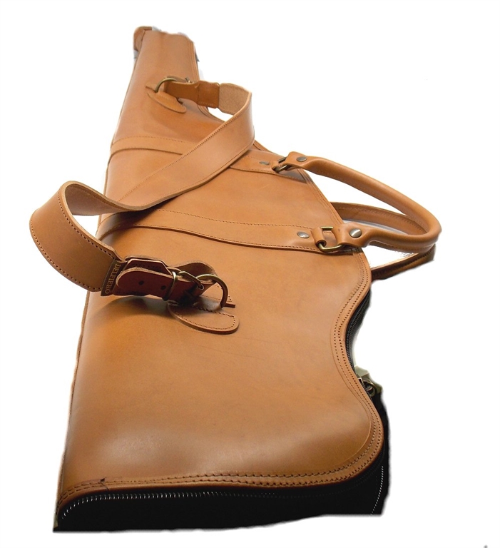 Fodero Delfiero in pelle di vitello per carabina 123 cm con bretella