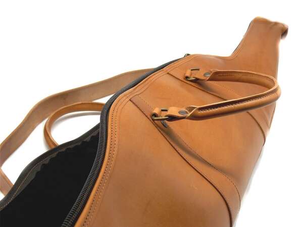Fodero Delfiero in pelle di vitello per carabina 123 cm con bretella - immagine 3