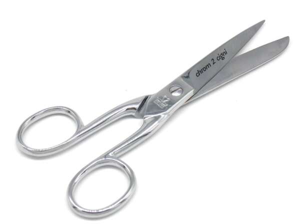 Forbici Due Cigni inox cromato da lavoro 16,5 cm - immagine 2