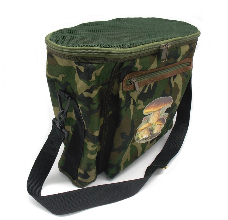 Borsa tracolla Delfiero semirigida pieghevole per funghi