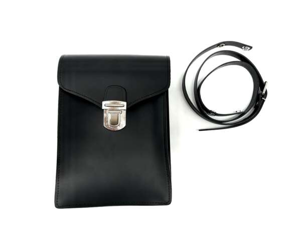 Borsello Vega doppio soffietto cuoio 1V89 - NERO-U - immagine 3