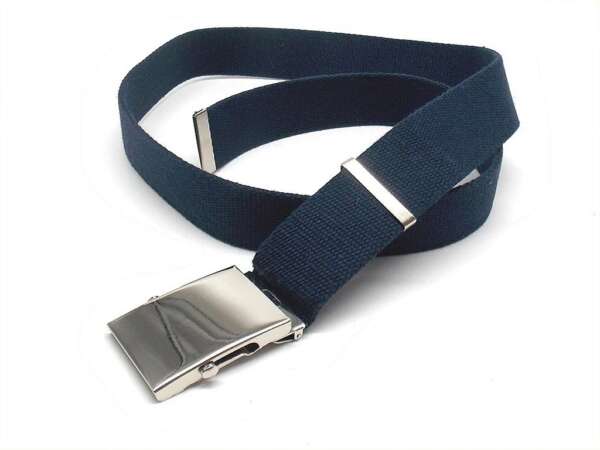 Cintura tela altezza 5 cm con fibbia inox - BLU-U