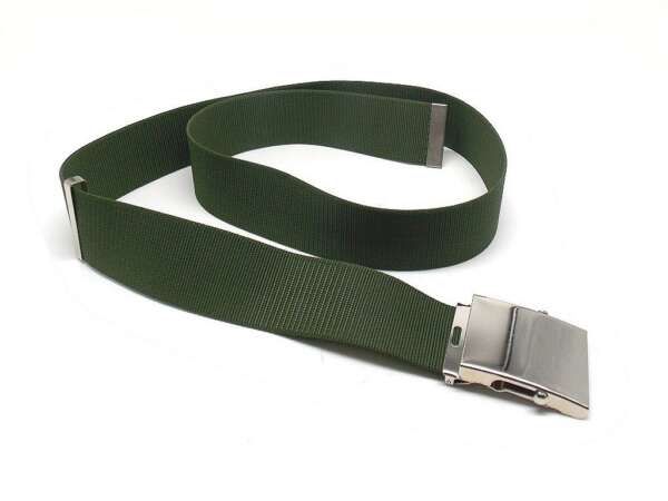 Cintura tela altezza 5 cm con fibbia inox - NERO-U - immagine 4