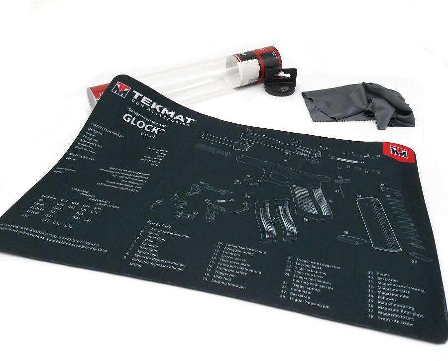 Tappetino Tekmat per la pulizia con stampa esploso Glock